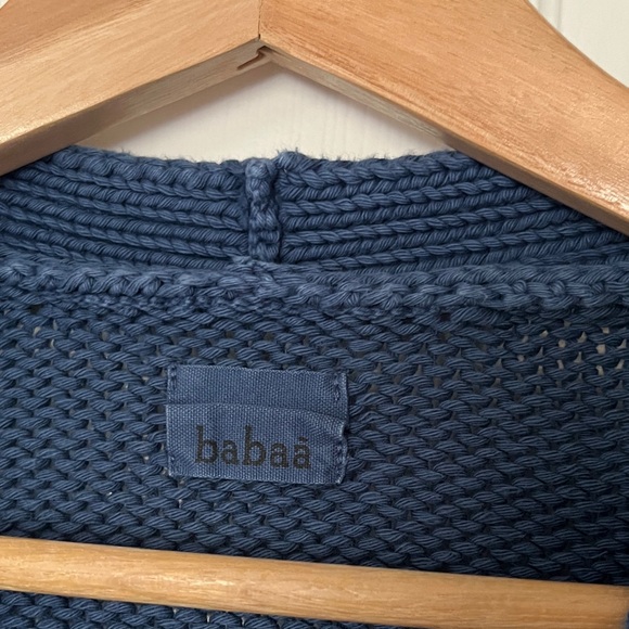 Babaa no16 cotton cardigan deep water dark Blue Women's Sweater - OS - Picture 8 of 15